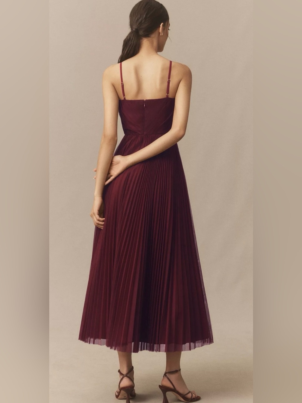 Anthropologie Hutch Virginia Sleeveless Sweetheart A-Line Maxi Dress Size 2 NWT - Picture 3 of 14